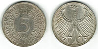 BRD 5 DM Bundesrepublik Deutschland, 5 DM Silberadler 1960 G, Erhaltung siehe Scan -