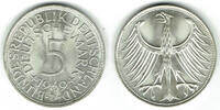 BRD 5 DM Bundesrepublik Deutschland, 5 DM Silberadler 1969 D, Erhaltung siehe Scan -