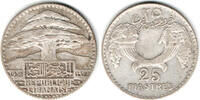 50 Piaster 1936 Libanon Libanon, Kursmünze 1936, 25 Piaster sehr schön
