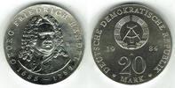 Deutsche Demokratische Republik 20 Mark DDR, Gedenkmünze 20 Mark Georg Friedrich Händel, Erhaltung siehe Scan! -