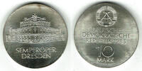 10 Mark 1985 Deutsche Demokratische Republik DDR, Gedenkmünze 10 Mark Semperoper Dresden, siehe Scan! vorzüglich bis stempelglanz, etwas angelauf...