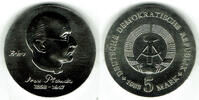 Deutsche Demokratische Republik 5 Mark DDR, 5 Mark Max Planck, Erhaltung siehe Scan! -