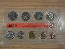 Deutschland 12,68 DM BRD, Kursmünzensatz 1995 D, 1 Pfennig bis 5 DM -
