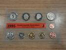 Deutschland 12,68 DM BRD, Kursmünzensatz 1995 J (Prägestätte Hamburg), 1 Pfennig bis 5 DM -