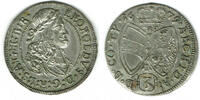 3 Kreuzer 1679 Haus Habsburg - Österreich-Ungarn Leopold, 3 Kreuzer 1679 vorzüglich, Prägeschwäche