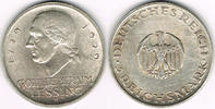 Weimarer Republik 3 Mark 3 Mark Silber-Gedenkmünze 1929 E, Lessing! Erhaltung siehe Scan