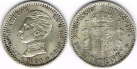 Spanien 50 Centimos Spanien 1904, Alfonso XVIII., 50 Centimos, Erhaltung siehe Scan!