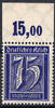 Deutsches Reich 75 Pfennig Deutsches Reich, Mi.-Nr. 185 POR, Freimarke Ziffer -