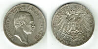 Sachsen 3 Mark Kursmünze Sachsen, 3 Mark 1909 E, Friedrich August, -