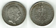 Sachsen 5 Mark Sachsen, 5 Mark, 1875, König Albert -