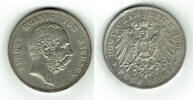 Sachsen 5 Mark Kursmünze, 5 Mark 1902 E, Albert -
