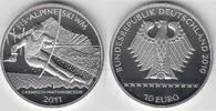 BRD 10 Euro Deutschland, Silbergedenkmünze, Ski-Weltmeisterschaft, Prägestätte J! -