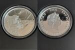 Niue 2 Dollars Gedenkmünze, 1 Unze Silber, The Mandalorian - Grogu, mit Etui und Zertifikat -