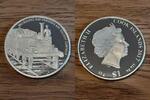 Cook Inseln - Cook Islands 1 Dollar Silbergedenkmünze Melbourne and Hobson's Bay Railway Company, siehe Foto! -
