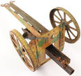 Deutsches Reich O.J. Blechspielzeug/Blechkanone mit Tarnfarbe 3