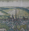 Trier 1580 Kupferstich von Braun-Hogenberg, gerahmt/TREVERIS. 2