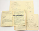 Ägypten 1943-1948 15 Fotos, Lagerzeitung, 2 Zeugnisse, 5 Schulhefte des Kriegsgefangenen Johannes 3