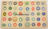 Deutsches Reich O.J. Schulheft mit 549 eingeklebten Siegelmarken 1-2 bis 3