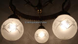 Deutsches Reich um 1910 Jugendstil / Deckenlampe / Hängelampe 2