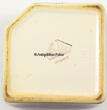 Strehla / Sachsen / DDR 50er-60er Aschenbecher Garnitur / 4 Aschenbecher im Behälter / Strehla Keramik Import 2-3