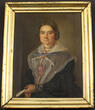 Neuburg a. d. Kammel / Günzburg / Edelstetten 1842 Paar Biedermeier Portraits / Öl / Patrimonialrichter Franz Kolb mit Frau ... 2