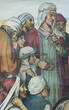 Deutsches Reich O.J. Schulwandkarte / Schul Lehrtafel / Rollbild Karte / Religion / Jesus predigt ... 2-3