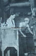 Bundesrepublik Deutschland / Heilbronn 50er Jahre Schulwandkarte / Schul Lehrtafel / Rollbild Karte / Der Glasbläser 2-3