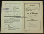 Drittes Reich 1934 / 1943 2 Urkundenhefte von Polizist Neýer/ Deutsches Turn- und Sportabzeichen in Bronze 2-3 und 3