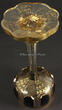 Um 1850 Glas / Römer / Stengelglas / Lilafarbenes Amethyst Glas mit Golddekor 2