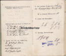 Deutsches Reich 1893-1916 Militärpaß von Willy Krähahn, königlich preussisches Jäger Bataillon No. 11 2-3