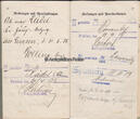 Deutsches Reich 1893-1916 Militärpaß von Willy Krähahn, königlich preussisches Jäger Bataillon No. 11 2-3