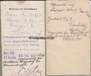 Deutsches Reich 1893-1916 Militärpaß von Willy Krähahn, königlich preussisches Jäger Bataillon No. 11 2-3