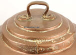 Deutschland 19. Jh. Großer Kupferkessel / Fassungsvermögen: circa 25 Liter 2-3