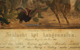 Langensalza / Thüringen O.J. Kolorierte Lithographie / Schlacht bei Langensalza 1866 / Druck und Verlag v.... 3