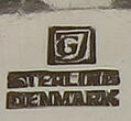 Dänemark / Kopenhagen 1933-1944 Art déco / Servierlöffel / Pyramide / Entwurf: Harald Nielsen / Georg Jensen 2-3