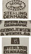 Dänemark / Kopenhagen 1930 - nach 1945 Art déco / 6 Menülöffel / Pyramide / Entwurf: Harald Nielsen / Georg Jensen 2-3