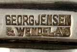 Dänemark / Kopenhagen 1933-1944 / 1945-1951 Georg Jensen / Silber Besteck / Pyramide / 5 Speisemesser 2-3