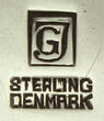 Dänemark / Kopenhagen 1933-1944 Große Vorlegegabel / Fischgabel / Kaktus / Gundorph Albertus / Georg Jensen 2-3