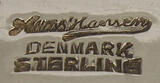 Dänemark / Kolding O.J. Großer Vorlegelöffel / Servierlöffel / Hans Hansen 