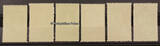 Belgien 1943 6 Spendenvignetten SS Feldpost / Kaiserbildnisse / Belgisch-Flämische Legion 2