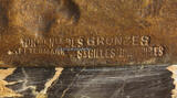 Saint-Gilles / Brüssel / Belgien  Portrait in Bronze / Bronzebüste auf Marmorsockel / Ju L. BERNAERTS 1928 2