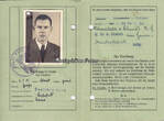 Drittes Reich / Bielefeld 1939 Legitimationskarte für Kaufleute, Handelsvertreter und Handelsreisende für... 2-3