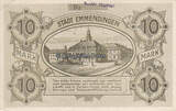 Emmendingen / Baden 10 Mark 1918 Stadt 2-3