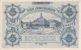 Emmendingen / Baden 5 Mark 1918 Stadt 2