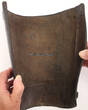 Deutsches Reich O.J. Paar schwarze Gamaschen / Wadenschutz / Leder 2-3