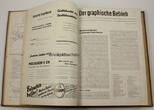 Drittes Reich 1935 Der graphische Betrieb / 12 Bildungshefte gebunden / komplett 2-3