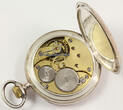 Schweiz um 1915 Omega / Offene Herrentaschenuhr / 800er Silber / Teilweise rotvergoldet 2-3