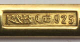 Flensburg 1976 Robbe & Berking / Jahreslöffel, groß / Scarabäus / 925er Silber 2-3