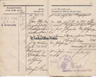 Deutsches Reich 1916 - 1919 Militärpaß von Norbert Alois Linnemann / 4. Kompagnie I. Ersatz=Batl. Inft.=... 2-3