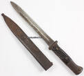 Drittes Reich O.J. Bajonett / Seitengewehr 84 / 98 / III. Modell, mit Bakelit - Griffschalen 3